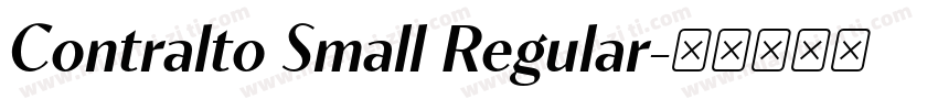 Contralto Small Regular字体转换